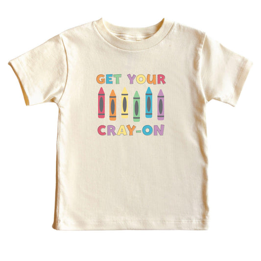 Get Your Cray-On Kids Graphic Tee | Natural